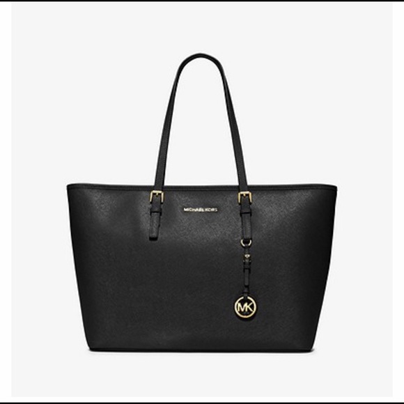 Jet Set Medium Saffiano Leather TopZip Tote Bag